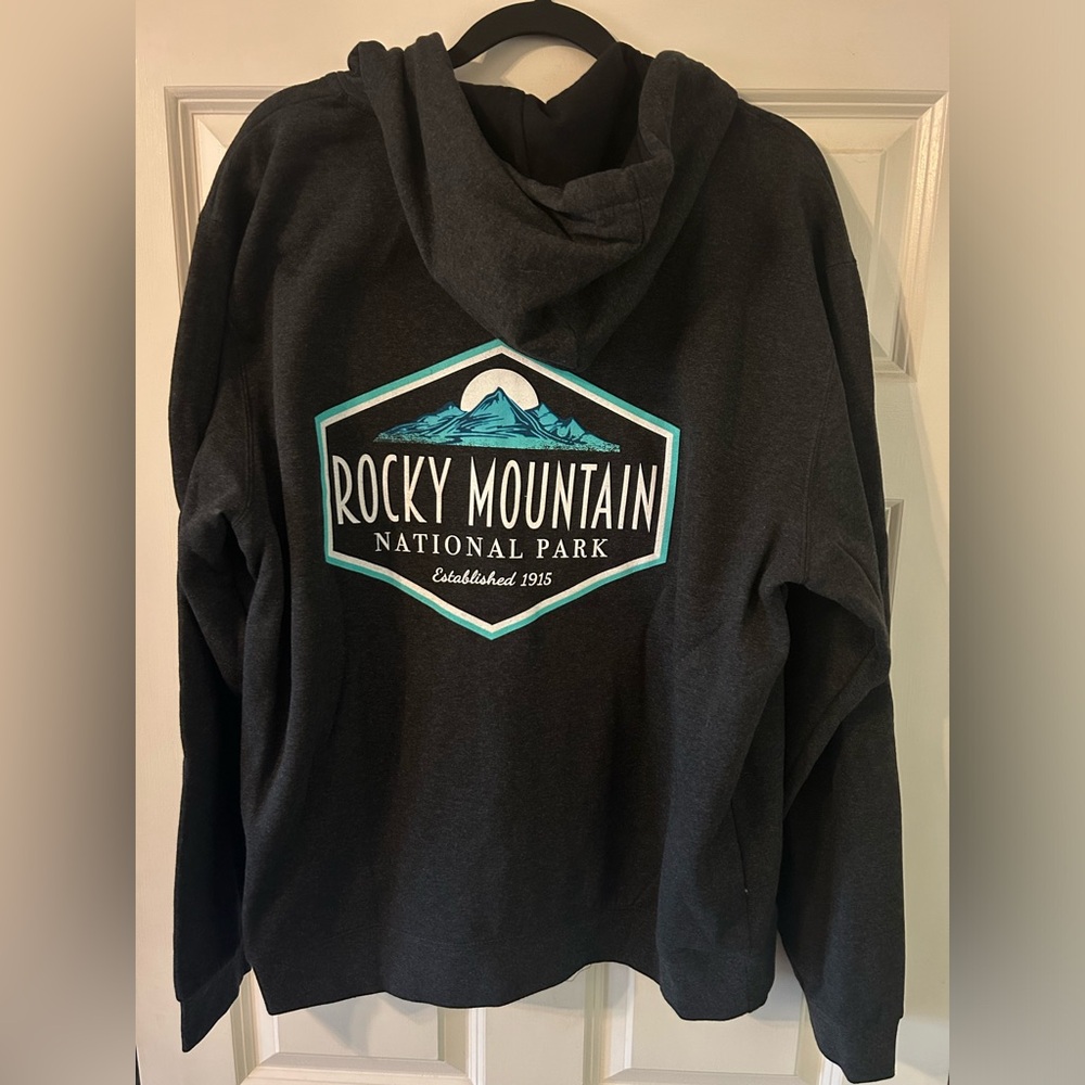 Rocky Mountain National Park Zip Hoodie Sweatshirt - Size XL - Brand New